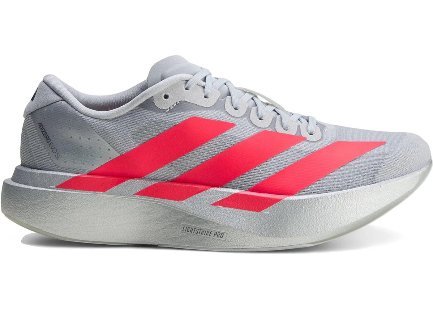 adidas Adizero Evo SL Silver Metallic Lucid Red (Women's)