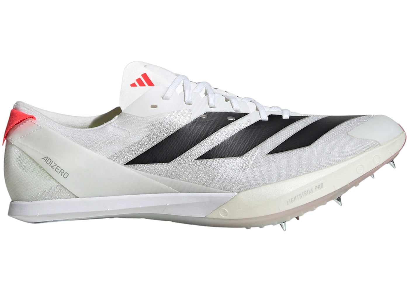 adidas Adizero Finesse Spikes Cloud White Core Black Lucid Red