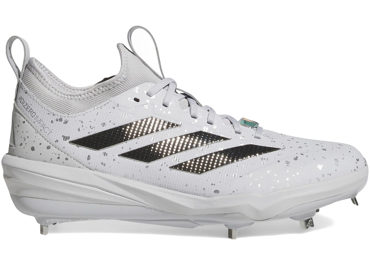 adidas Adizero Impact 2.0 Baseball Shades Light Grey Silver Metallic