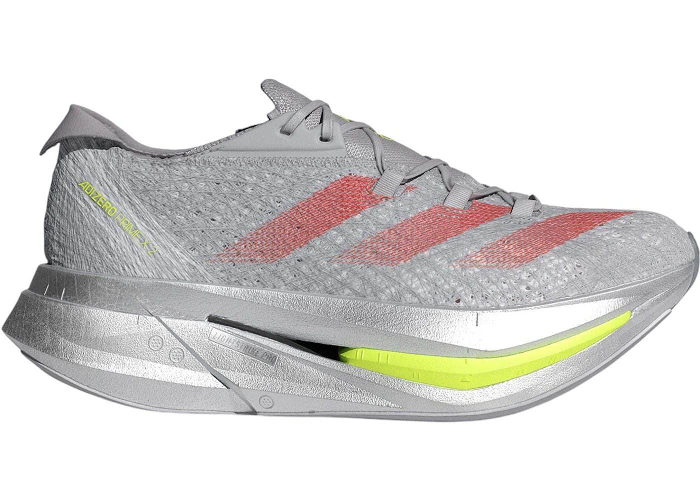 adidas Adizero Prime X 2.0 Strung Grey Two Lucid Red Glory Grey
