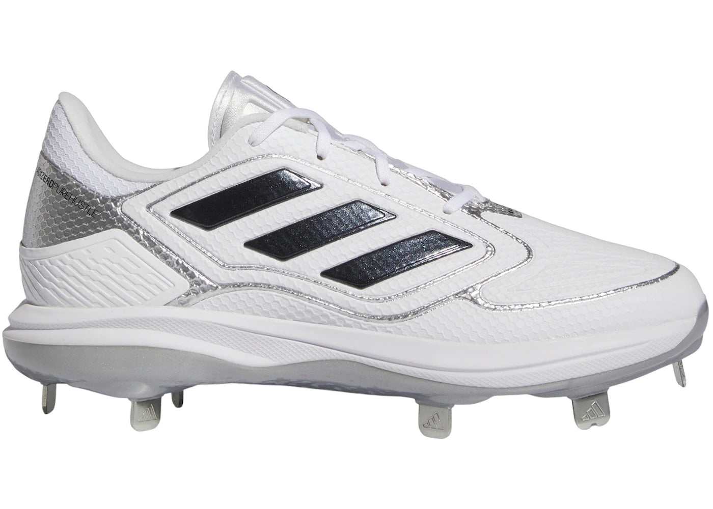 adidas Adizero Purehustle 3 Cloud White Core Black Silver Metallic (Women's)