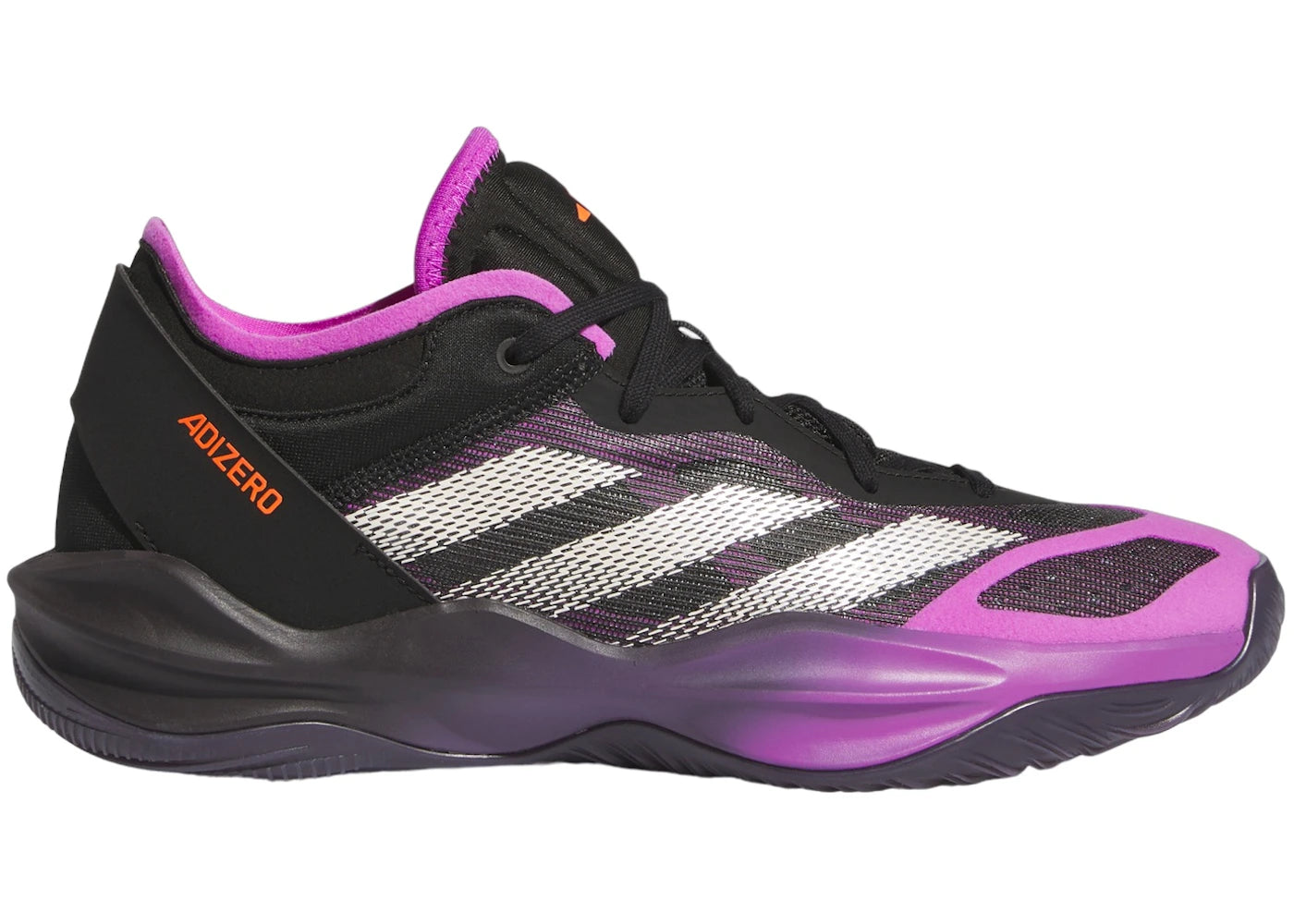 adidas Adizero Select 2.0 Low Core Black Purple Burst Aurora Black