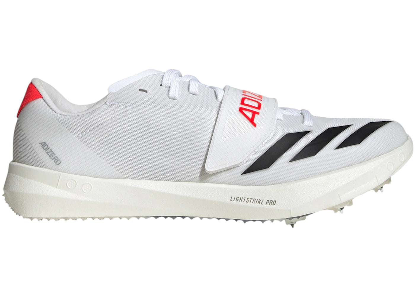 adidas Adizero TJ/PV Track and Field Cloud White Core Black Lucid Red