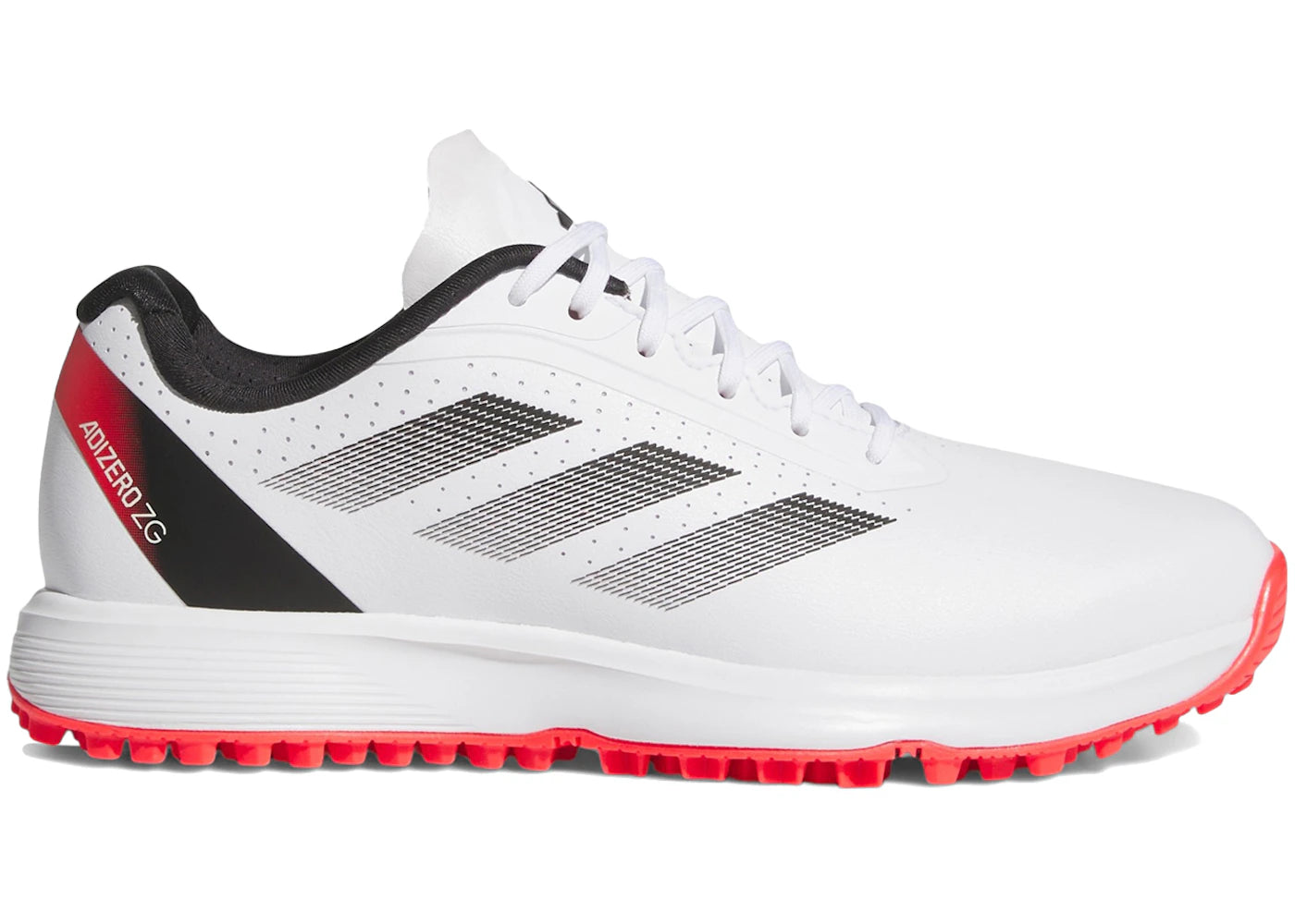 adidas Adizero ZG Spikeless Golf Cloud White Core Black Lucid Red (GS)