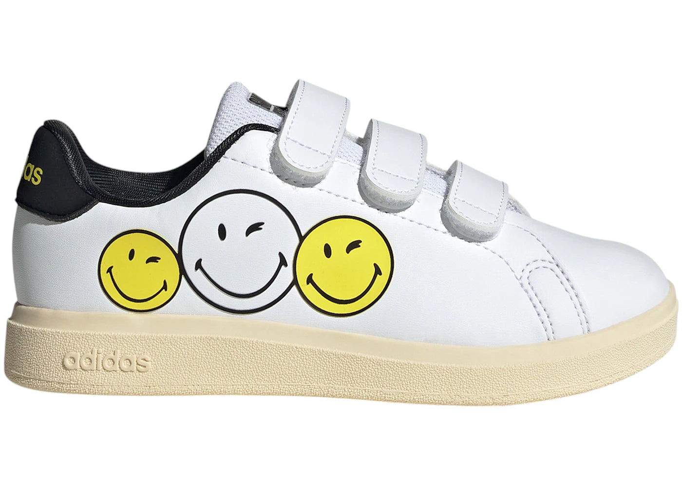 adidas Advantage 2.0 Cloud White Bright Yellow Core Black (PS)