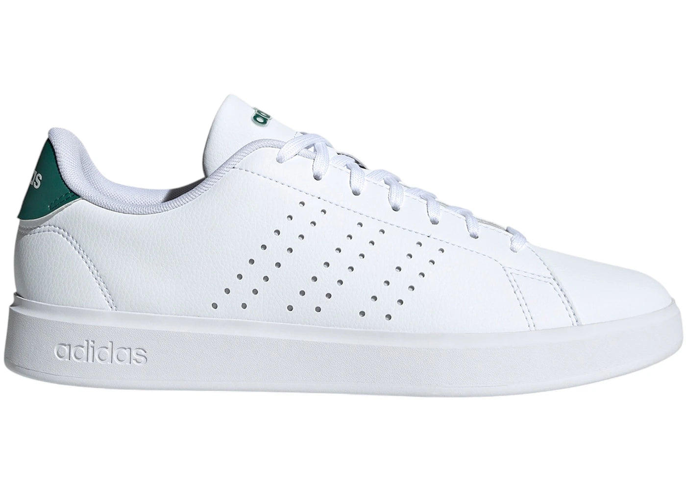 adidas Advantage 2.0 Cloud White Core Black Collegiate Green