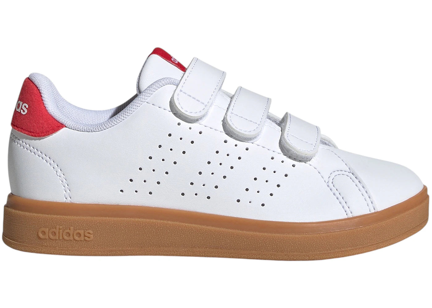 adidas Advantage Base 2.0 Cloud White Pure Ruby Gum (PS)