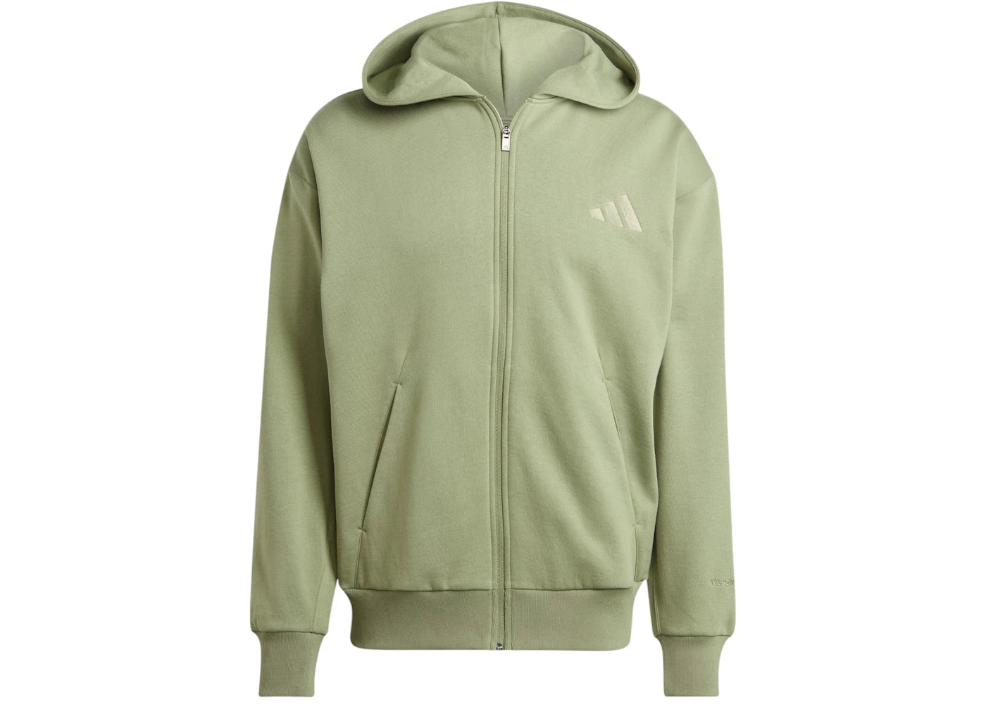 adidas All Szn Fleece Full-Zip Hoodie Tent Green