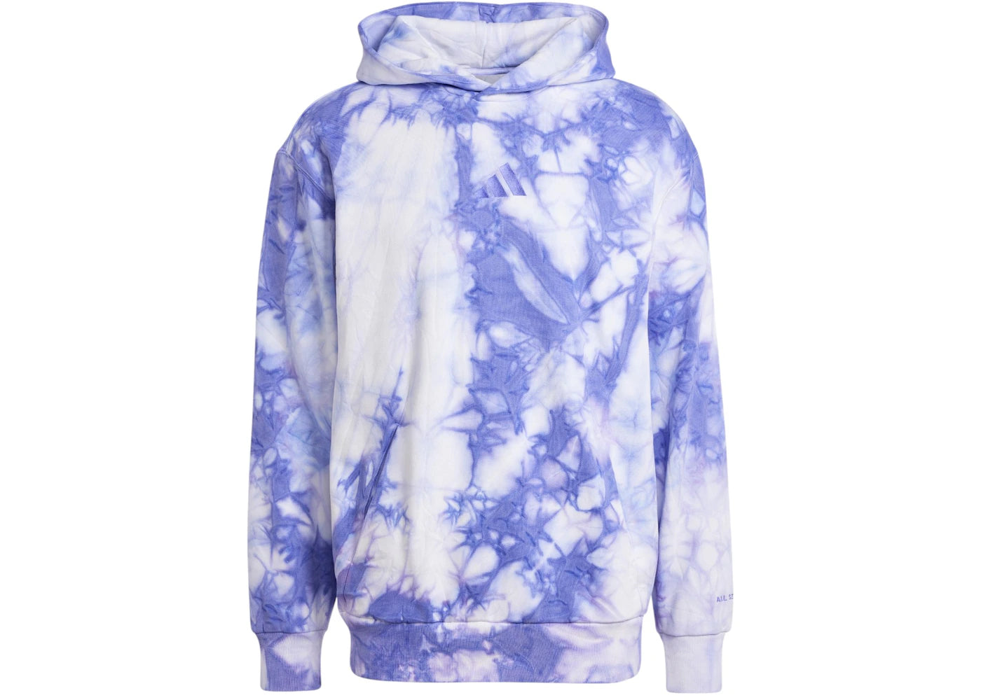 adidas All Szn Fleece Washed Hoodie Semi Cobalt Blue