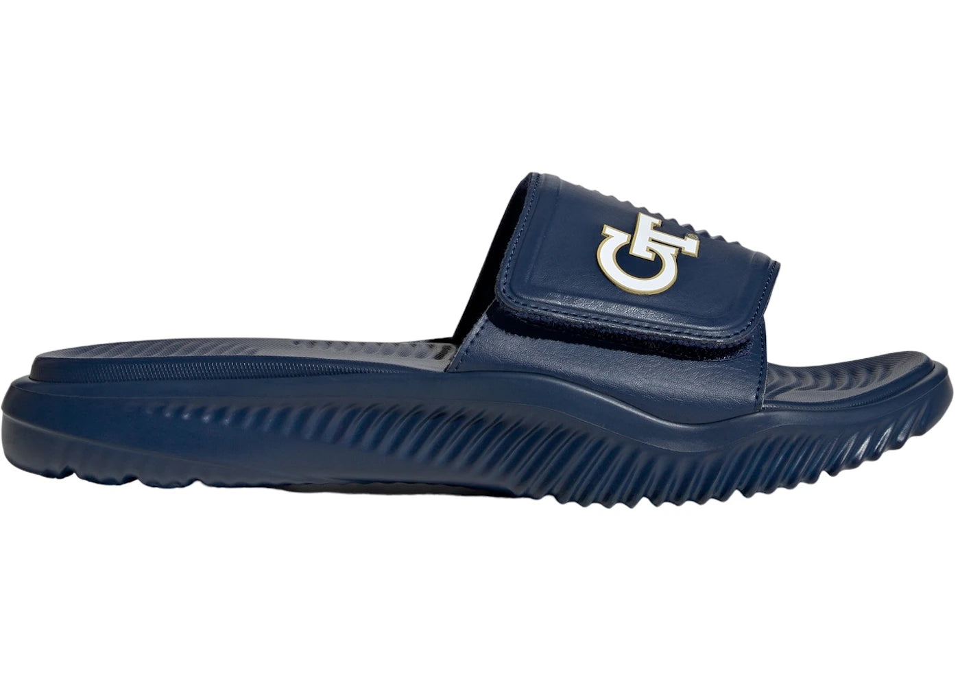 adidas Alphabounce Slide 2.0 Georgia Tech Team Navy Blue Team Sand Cloud White