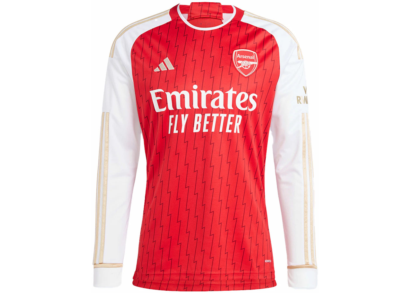 adidas Arsenal 23/24 Long Sleeve Home Jersey Better Scarlet/White