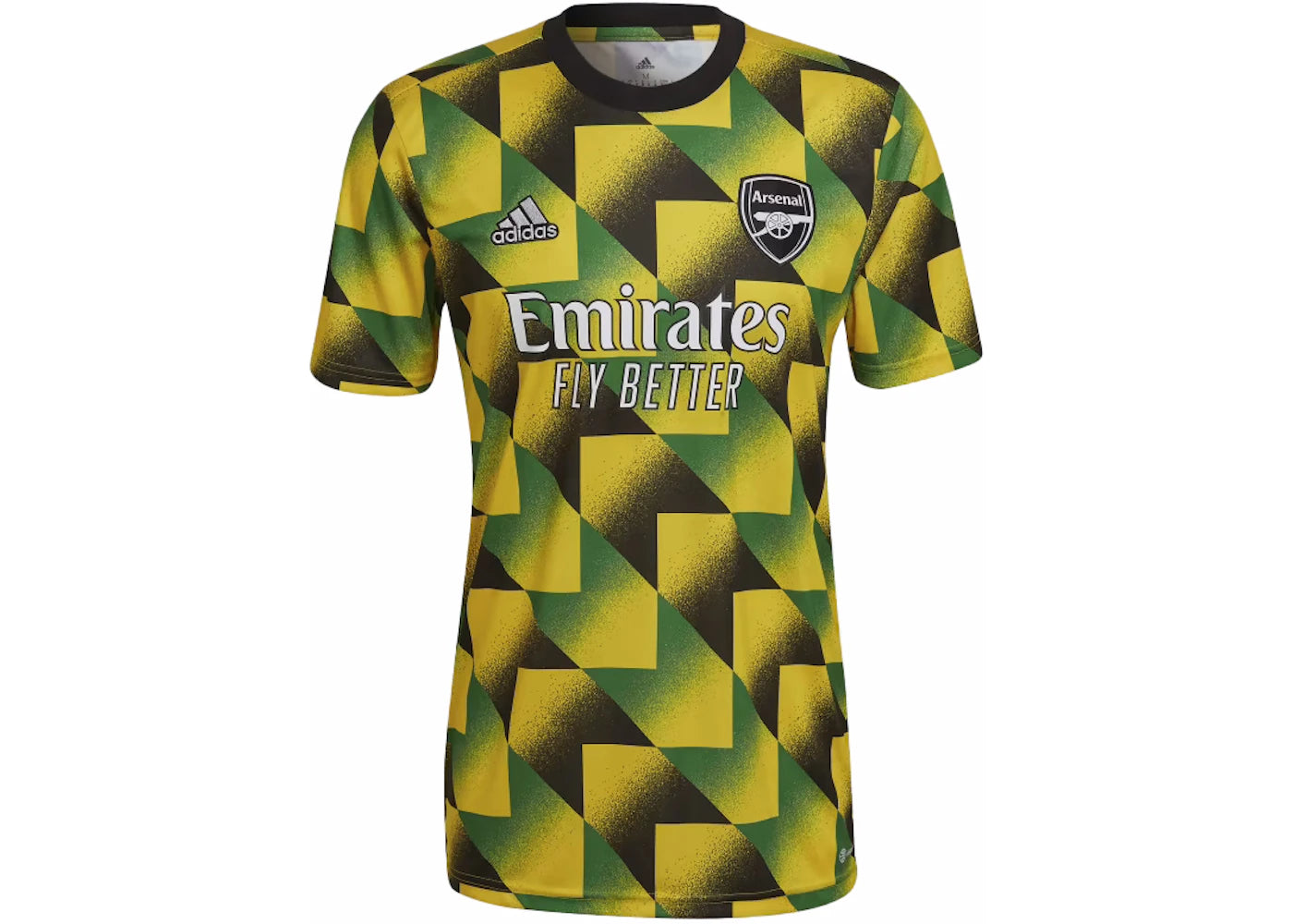 adidas Arsenal FC Pre-Match Jersey (Asia Sizing) EQT Yellow/Green/Black