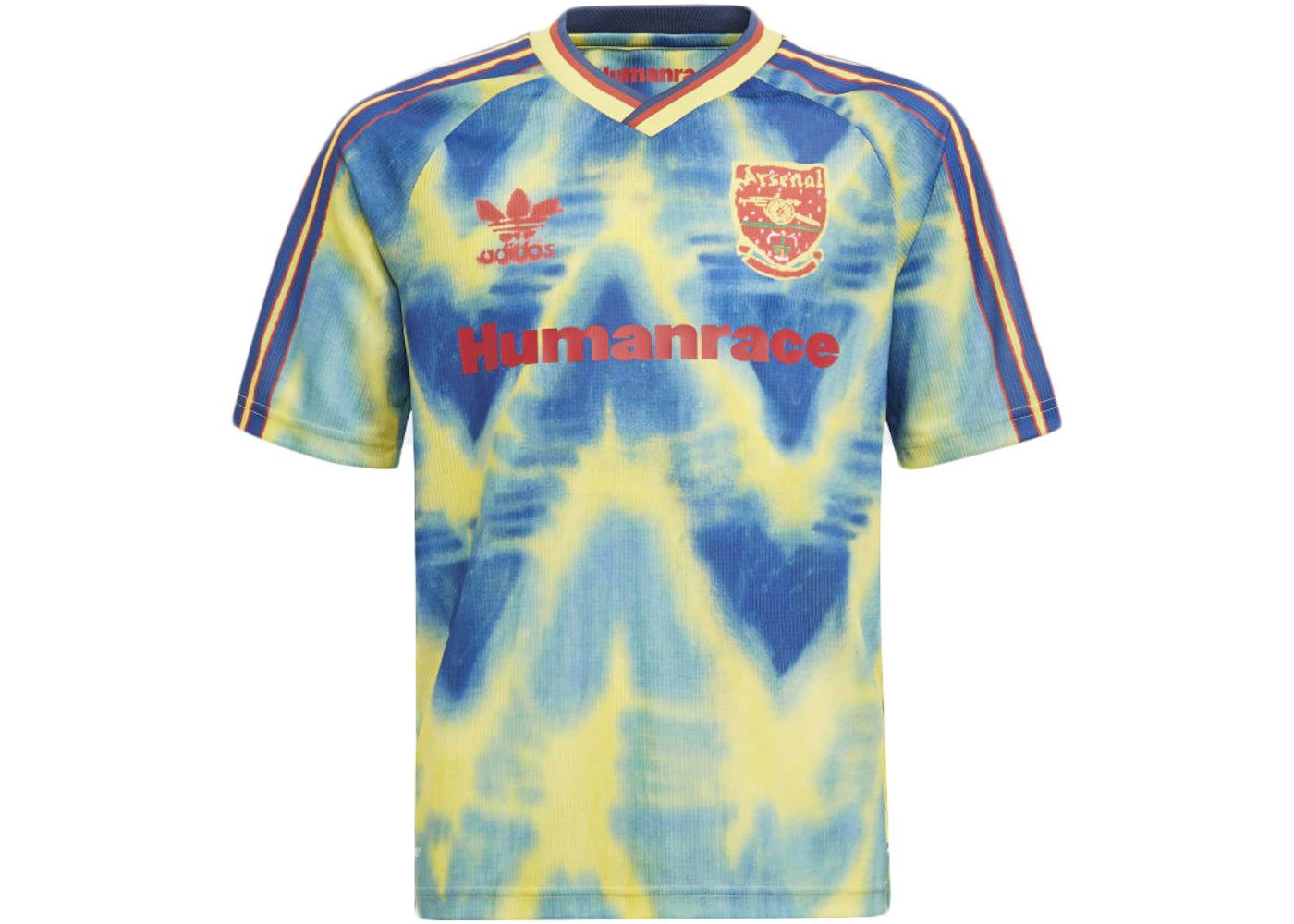 adidas Arsenal Human Race Jersey (Asia Sizing) EQT Yellow/Collegiate Navy