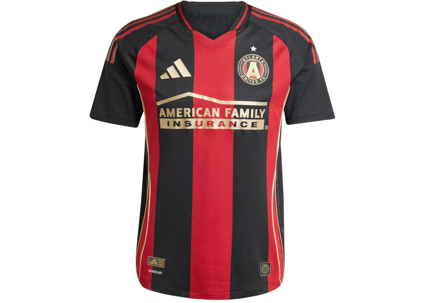 adidas Atlanta United FC 25/26 Home Authentic Jersey Black/Team Victory Red