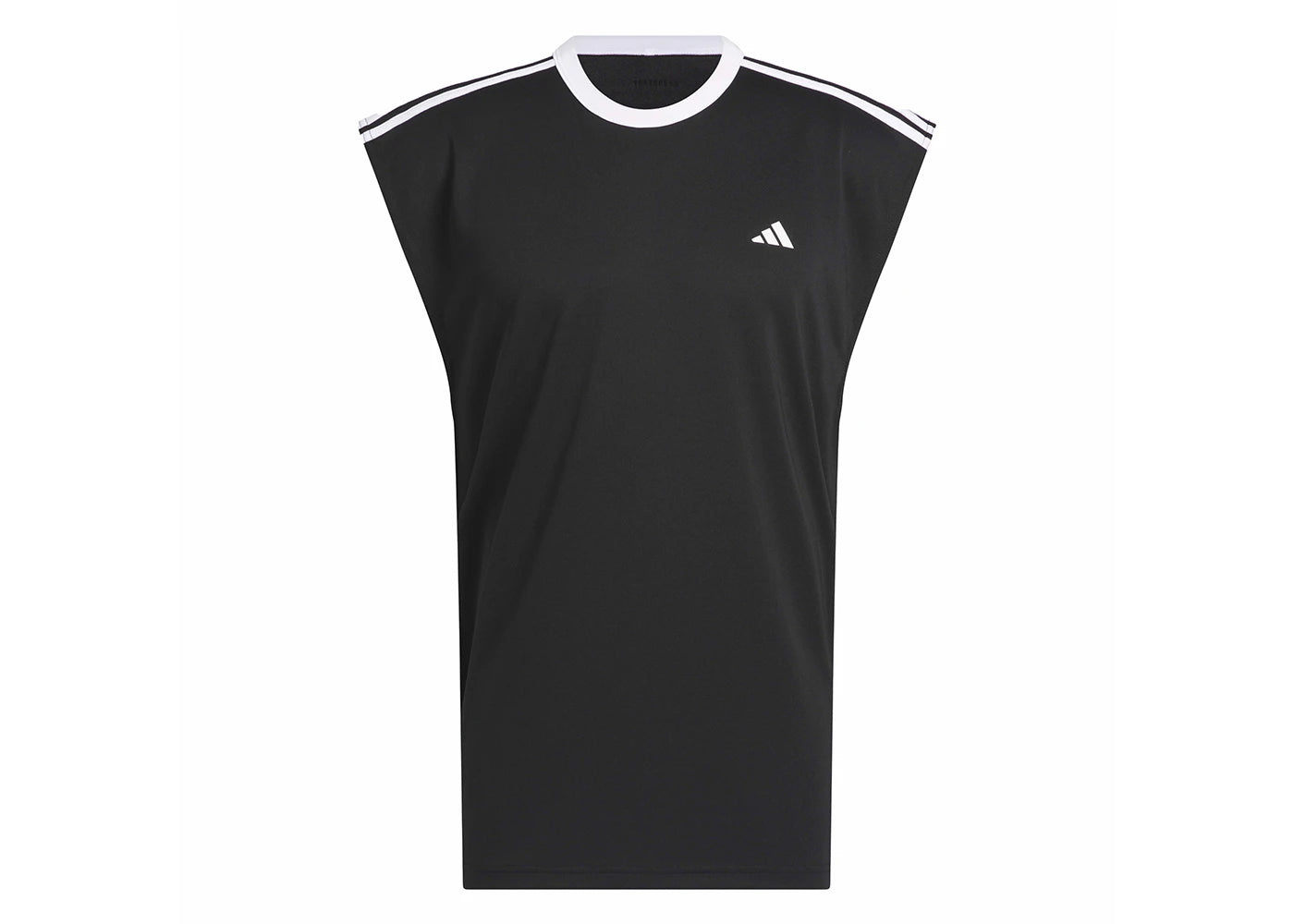 adidas Basketball All-World Sleeveless Tee Black/White