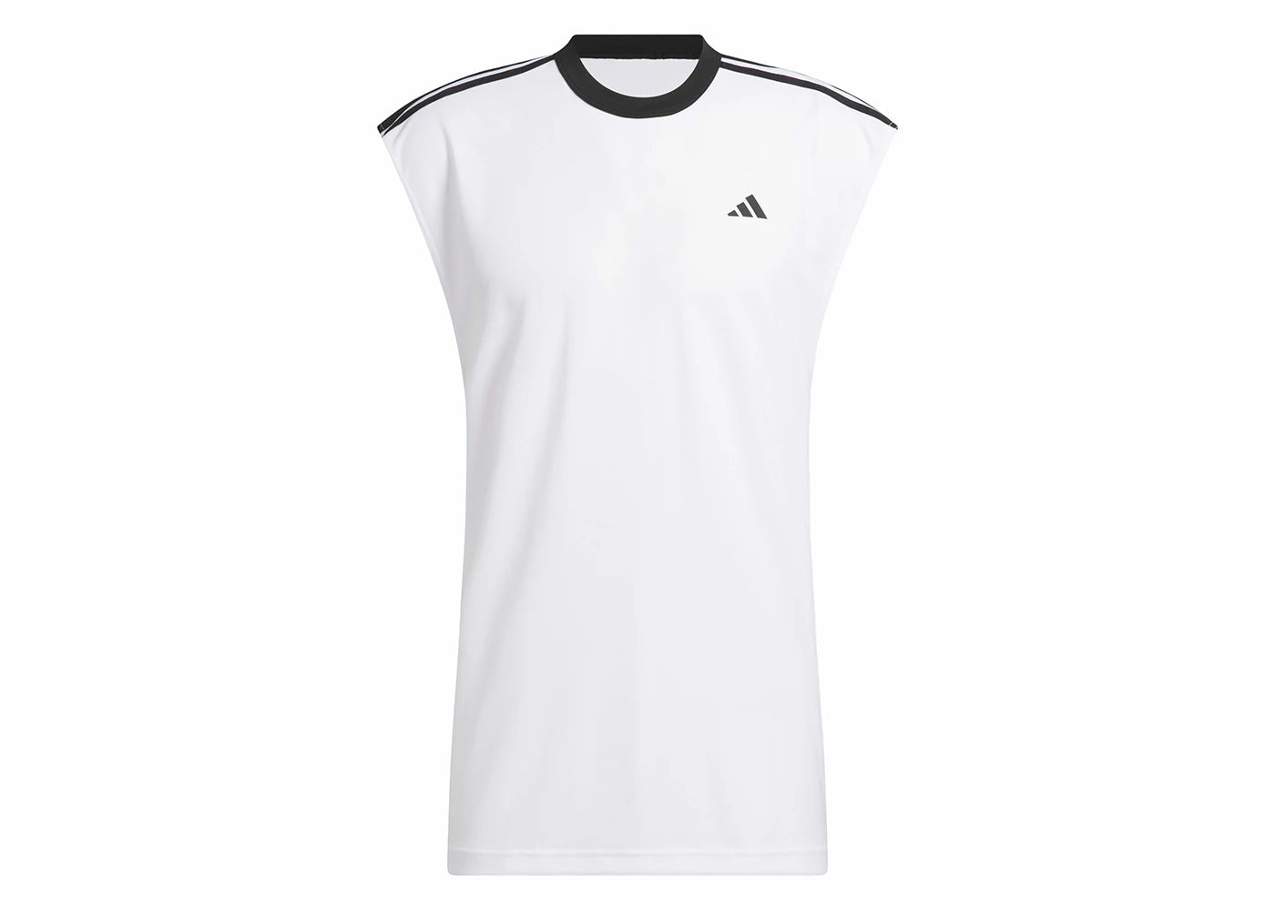 adidas Basketball All-World Sleeveless Tee White/Black