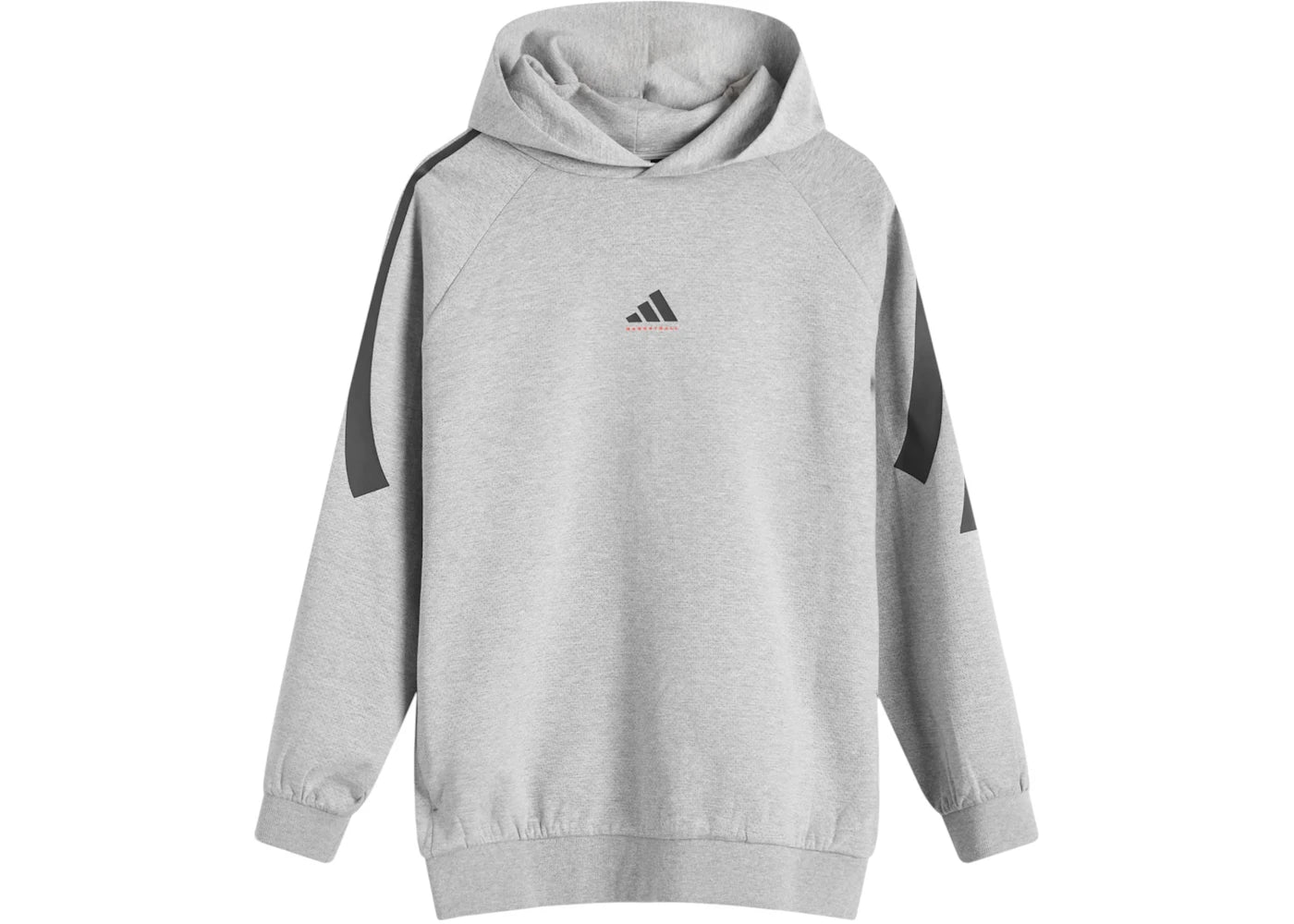 adidas Basketball Hoodie Medium Grey Heather
