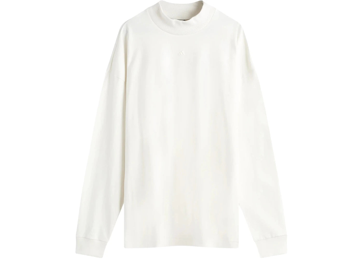 adidas Basketball Long-Sleeve T-shirt Cloud White/Black/Red