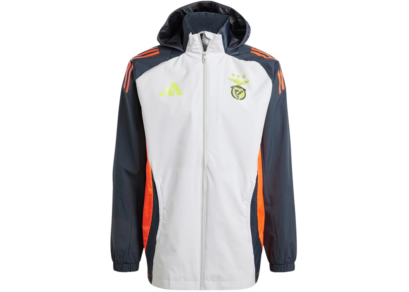 adidas Benfica Tiro 24 Competition All-Weather Jacket Light Solid Grey Semi Solar Red