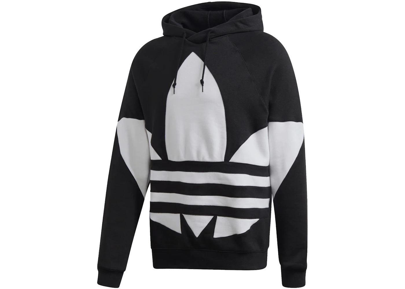 adidas Big Trifoil Pullover Hoodie Black/White