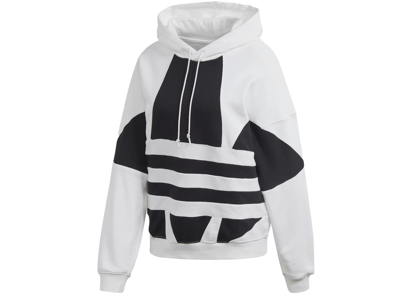 adidas Big Trifoil Pullover Hoodie White/Black