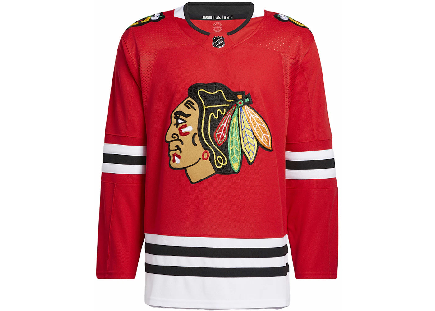 adidas Blackhawks Home Authentic Jersey Red