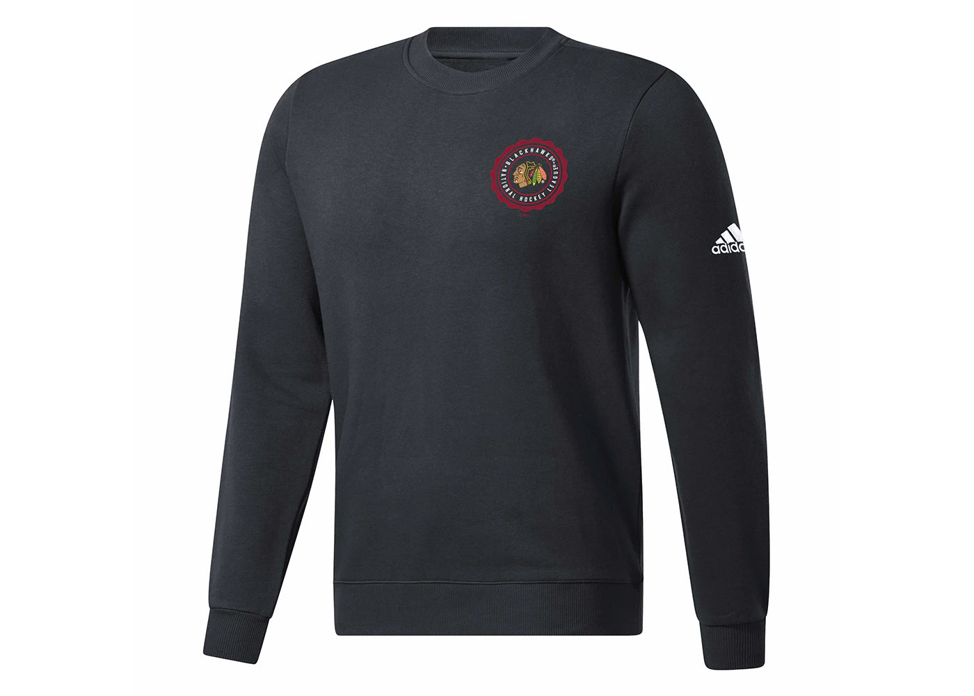 adidas Blackhawks Ice Hockey Long Sleeve Sweatshirt Black/White/Multi