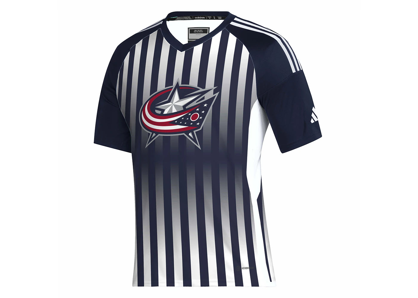 adidas Blue Jackets Hockey Tee Team Navy/White