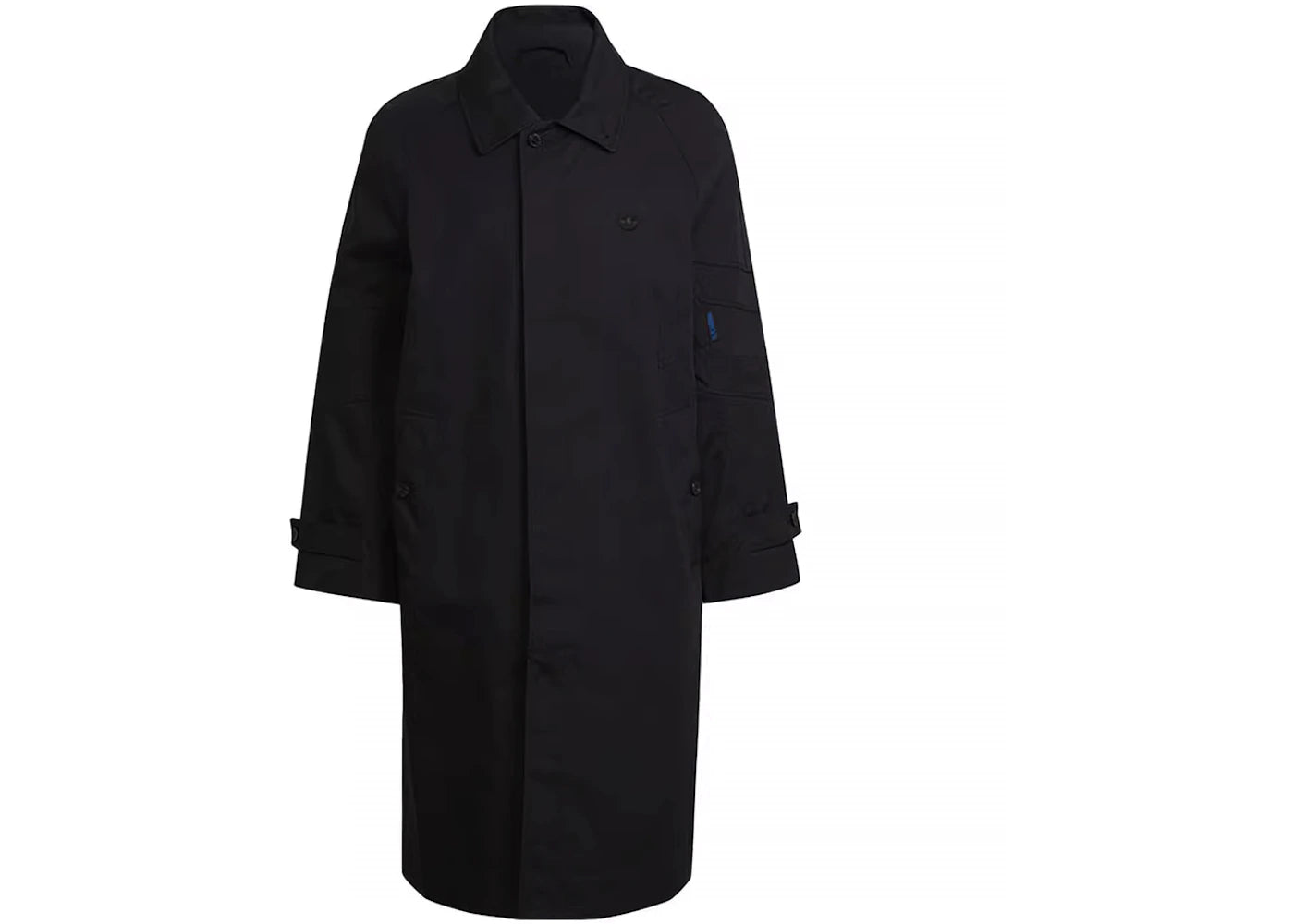 adidas Blue Version Trench Coat Jacket Black
