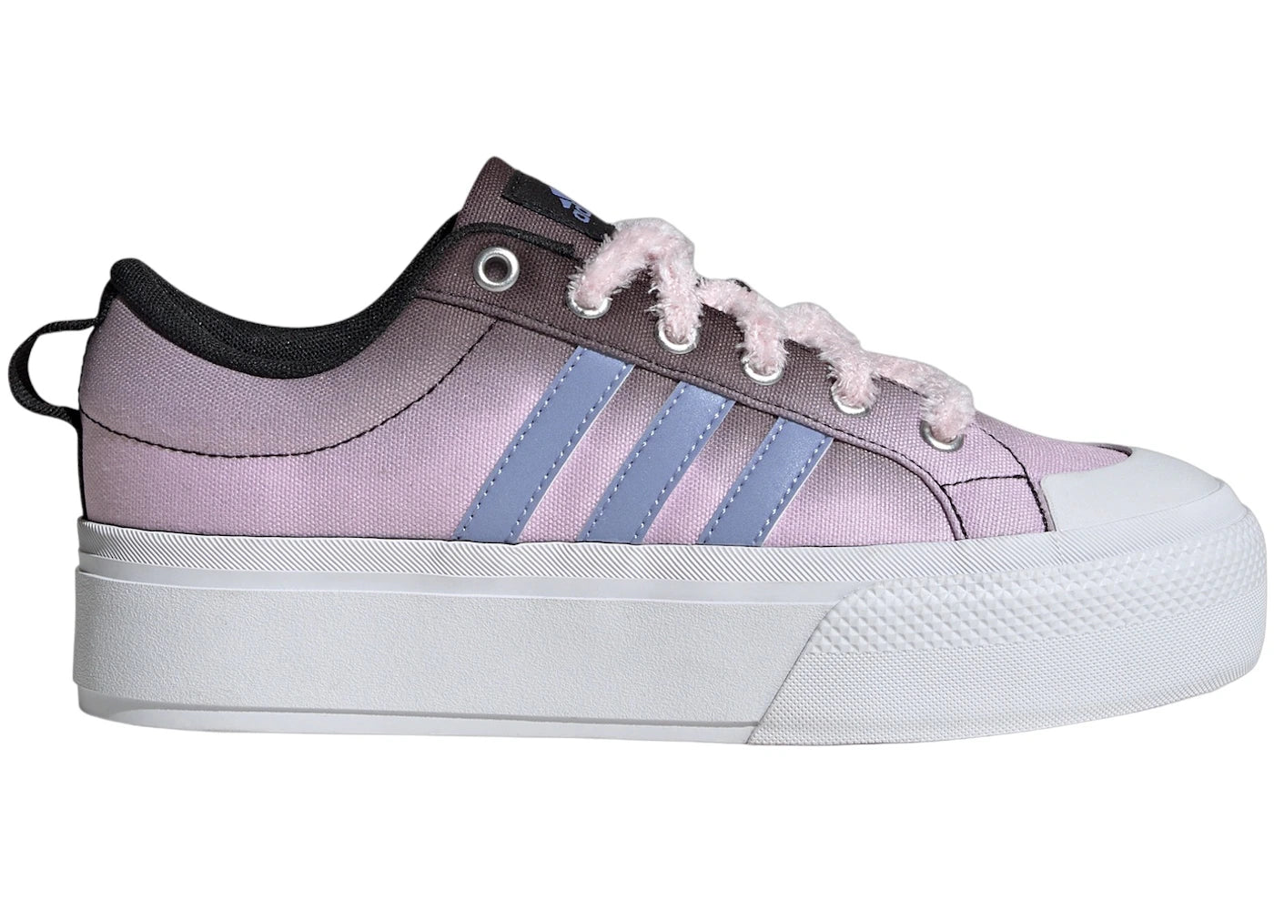 adidas Bravada 2.0 Platform Core Black Blue Spark Met. Clear Pink