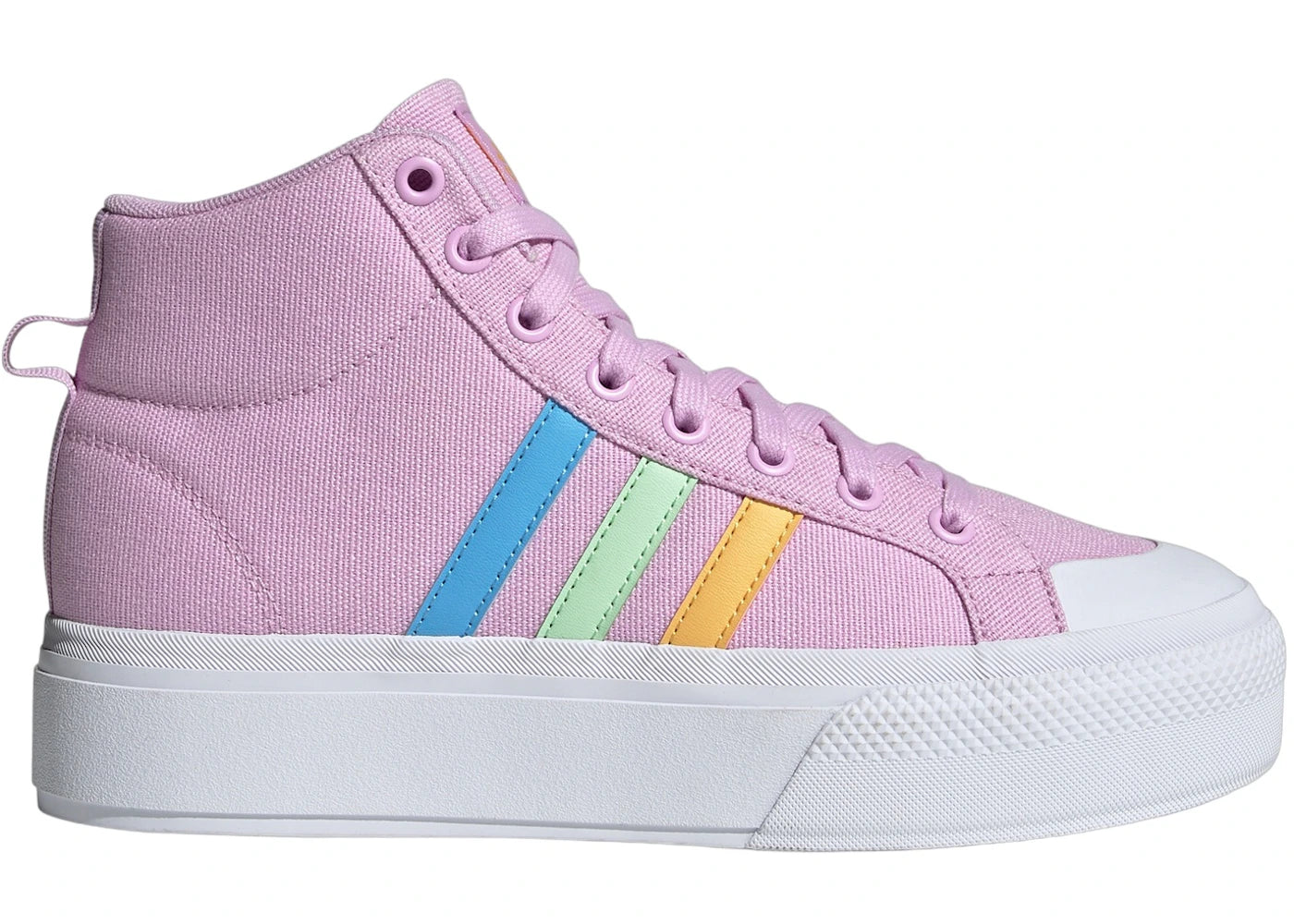 adidas Bravada 2.0 Platform Mid Bliss Lilac Semi Spark Semi Green Spark (Women's)