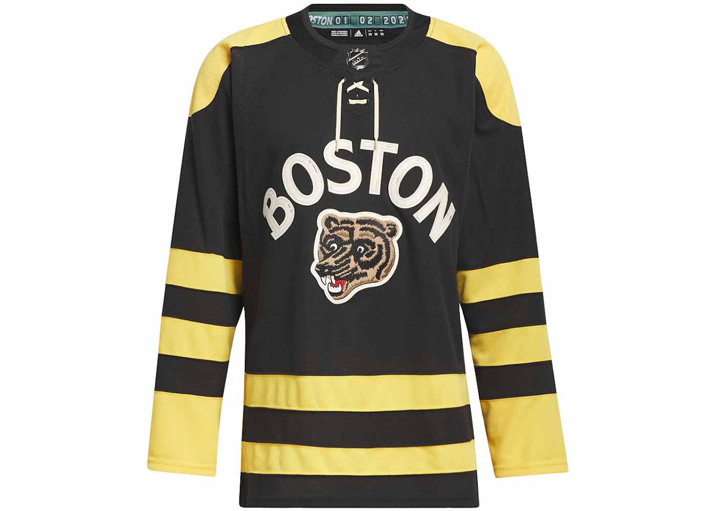 adidas Bruins Authentic Winter Classic Wordmark Jersey Black