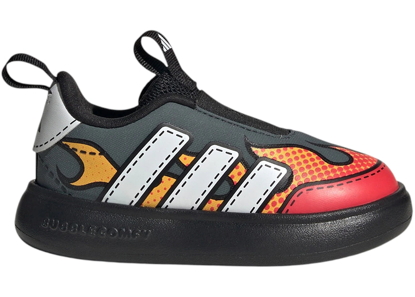 adidas Bubblecomfy Grey Lucid Red Flames (TD)