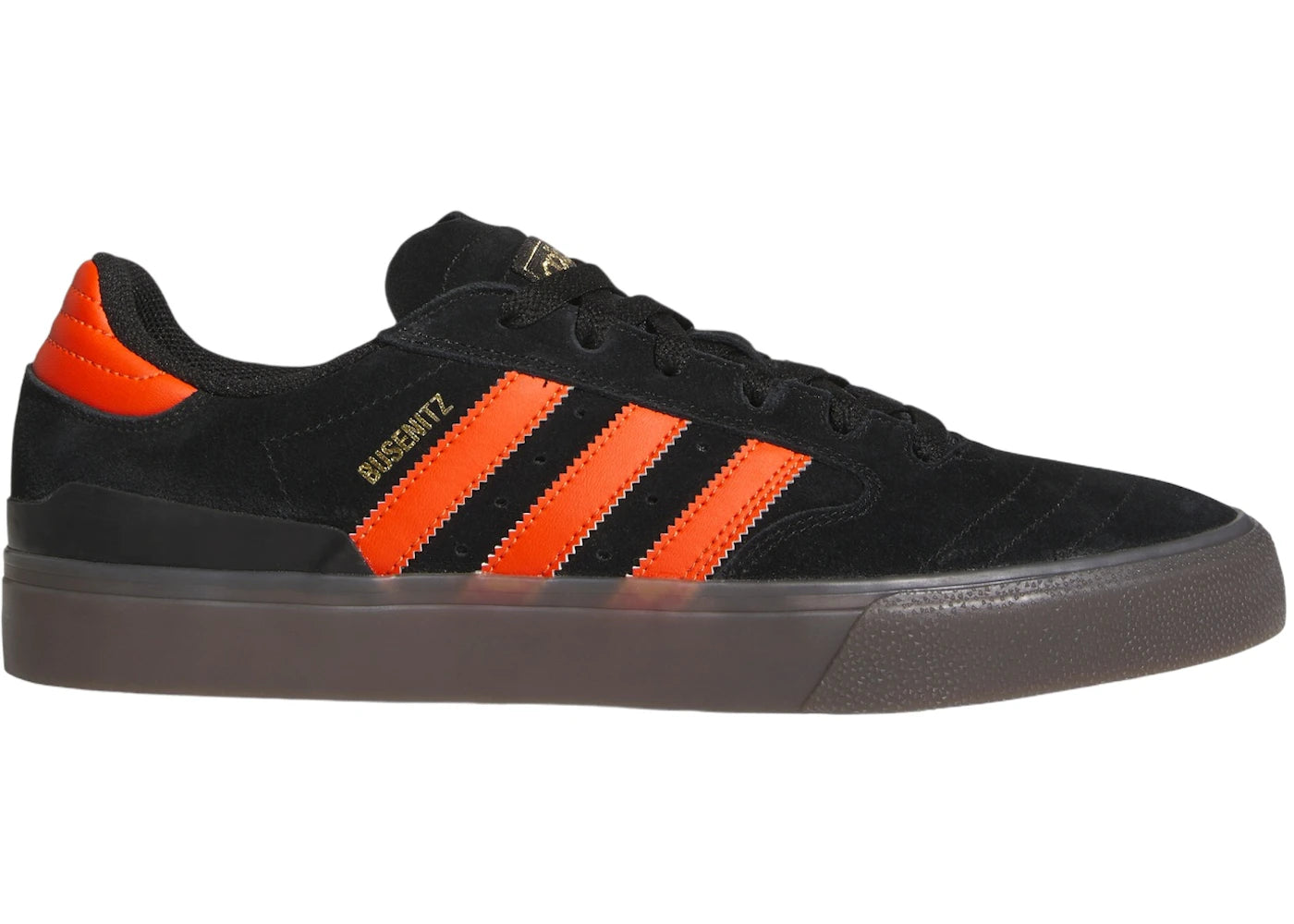 adidas Busenitz Vulc II Core Black Collegiate Orange Gum
