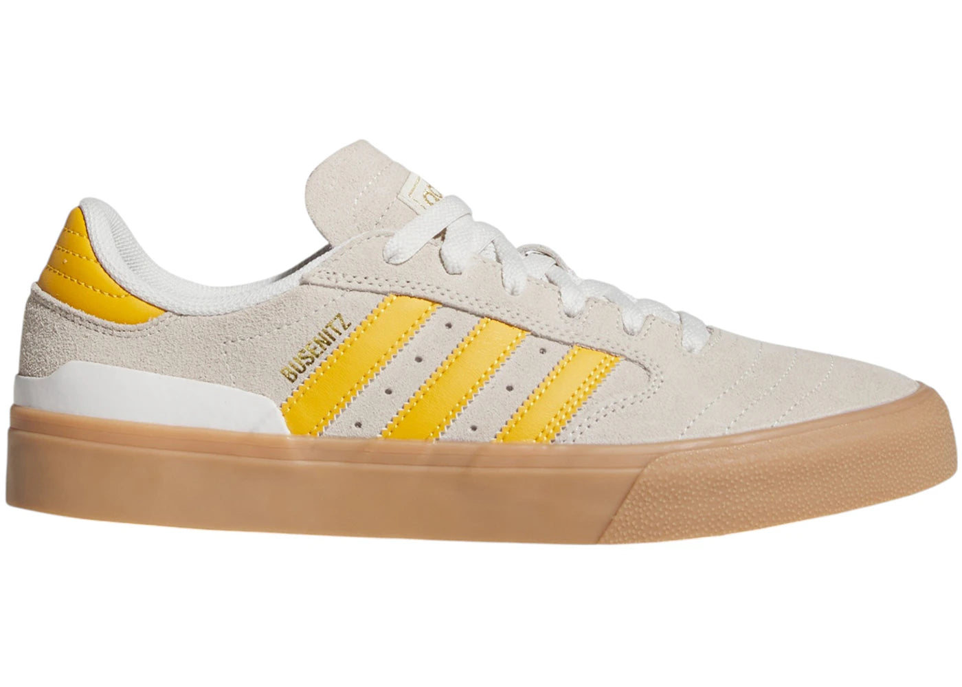 adidas Busenitz Vulc II Crystal White Preloved Yellow Gold Metallic