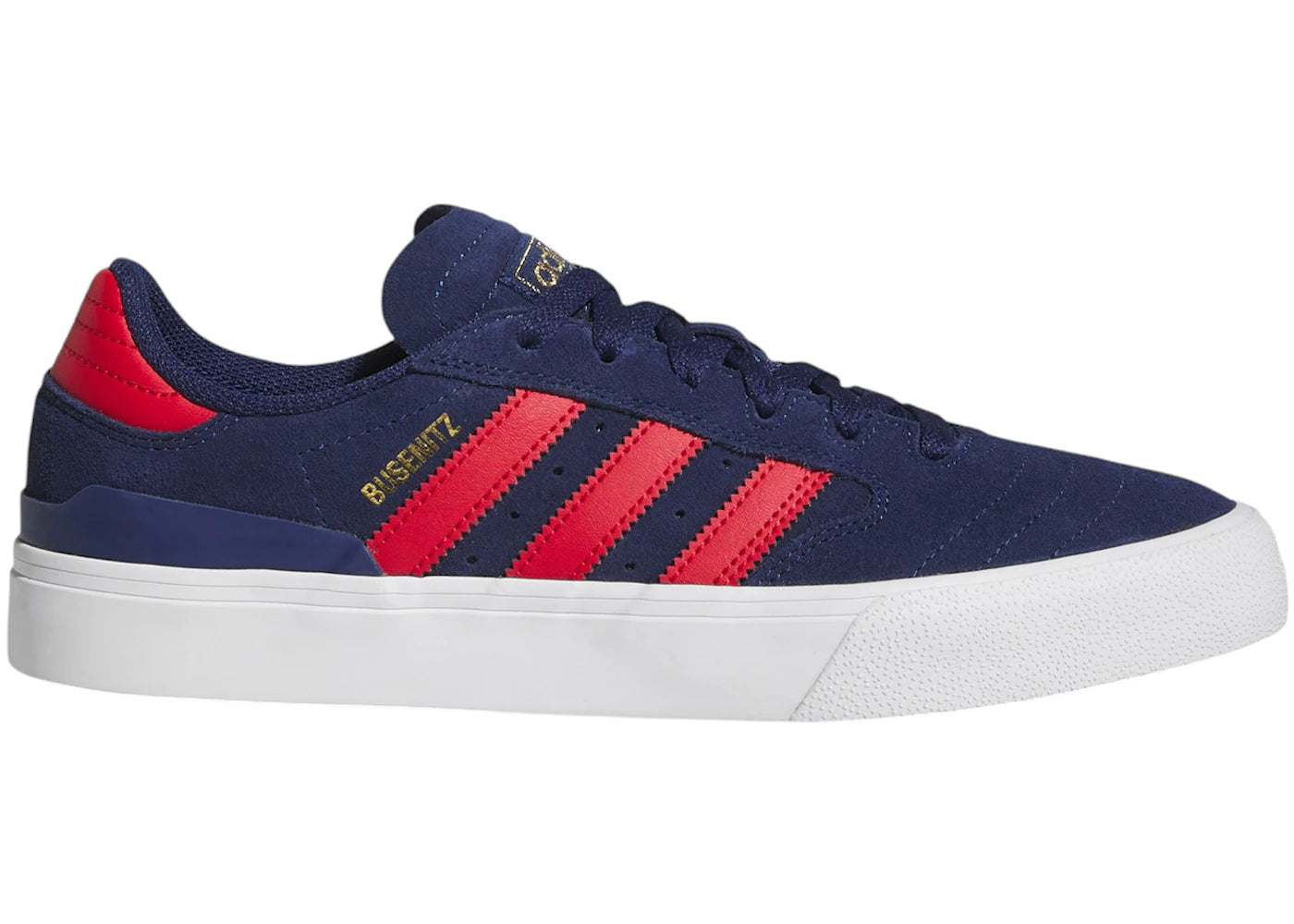adidas Busenitz Vulc II Dark Blue Better Scarlet Gold Metallic