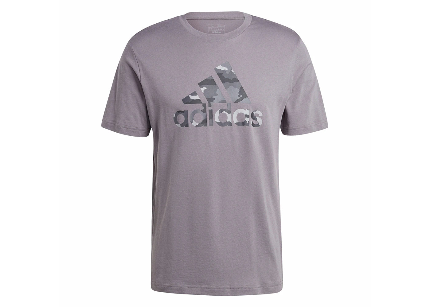 adidas Camo Badge of Sport Graphic Tee Grey Four