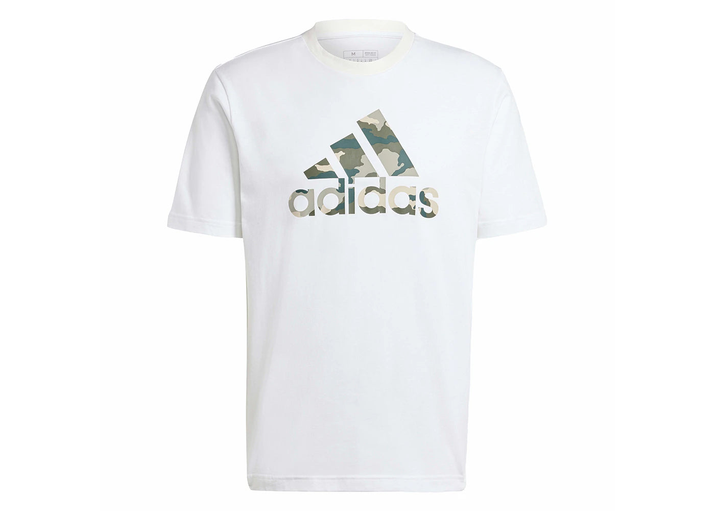 adidas Camo Badge of Sport Graphic Tee White