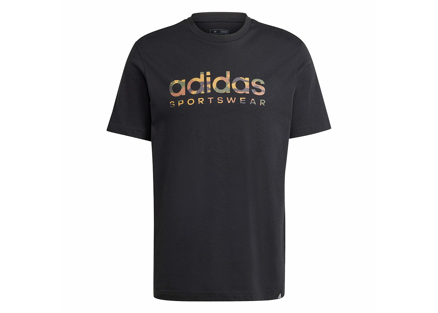 adidas Camo Linear Graphic Tee Black
