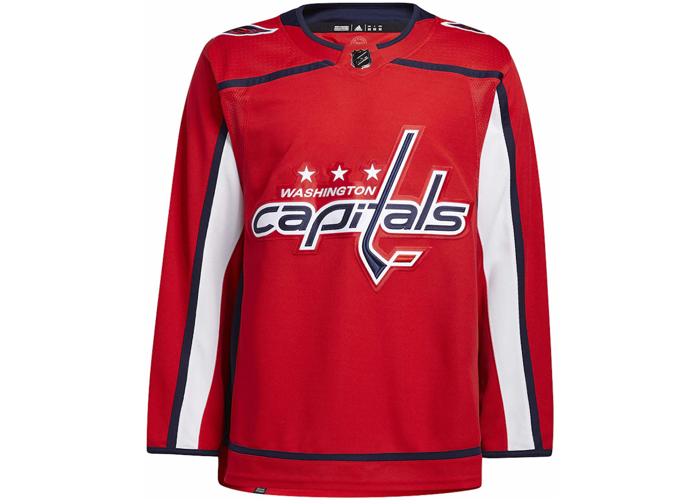 adidas Capitals Home Authentic Jersey Red