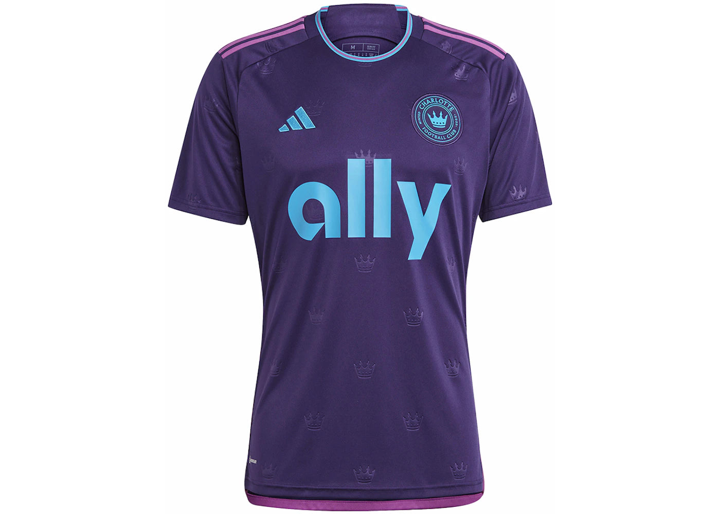 adidas Charlotte FC 23/24 Away Jersey Dark Purple/Sharp Blue