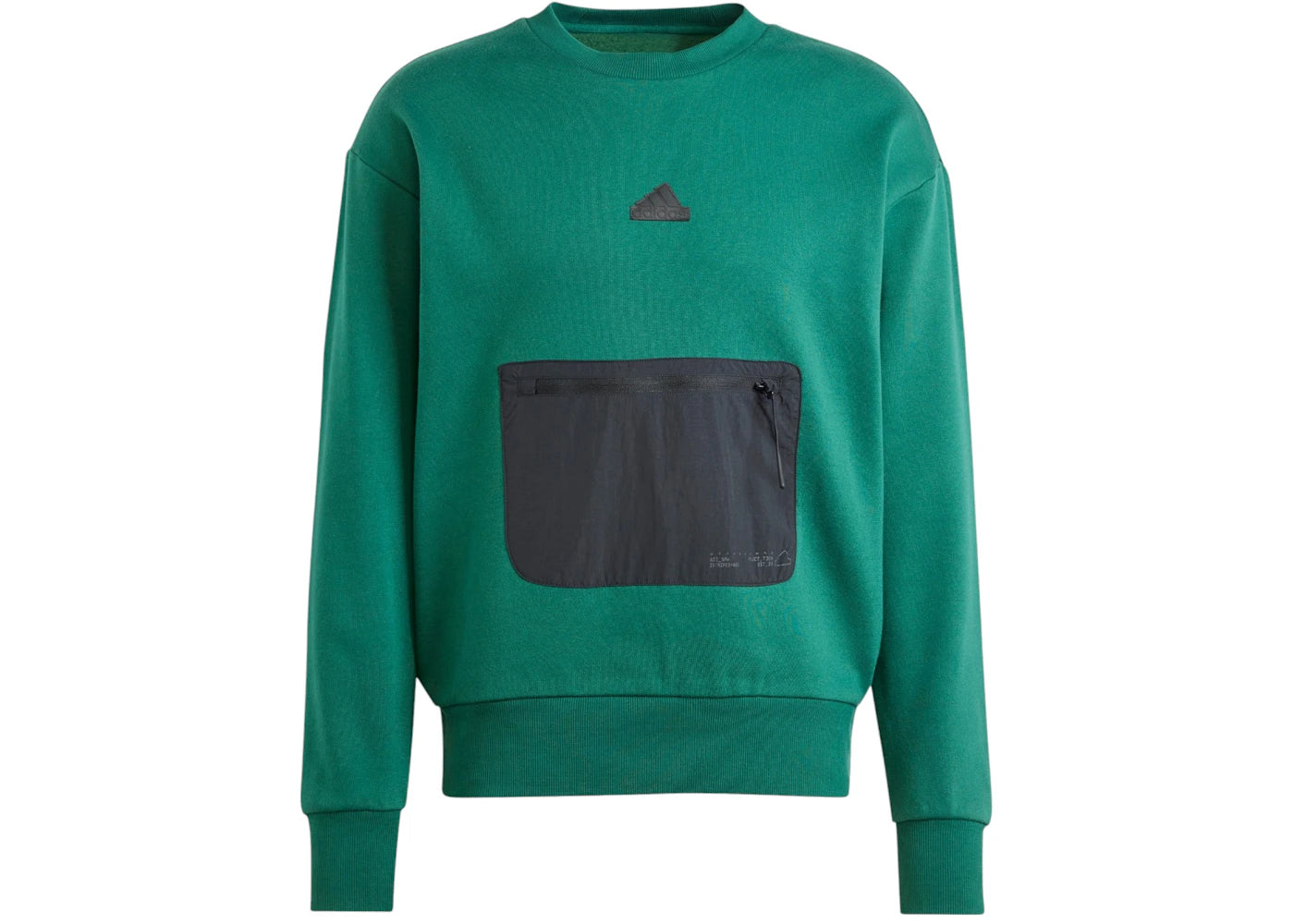 adidas City Escape Fleece Sweatshirt Collegiate Green