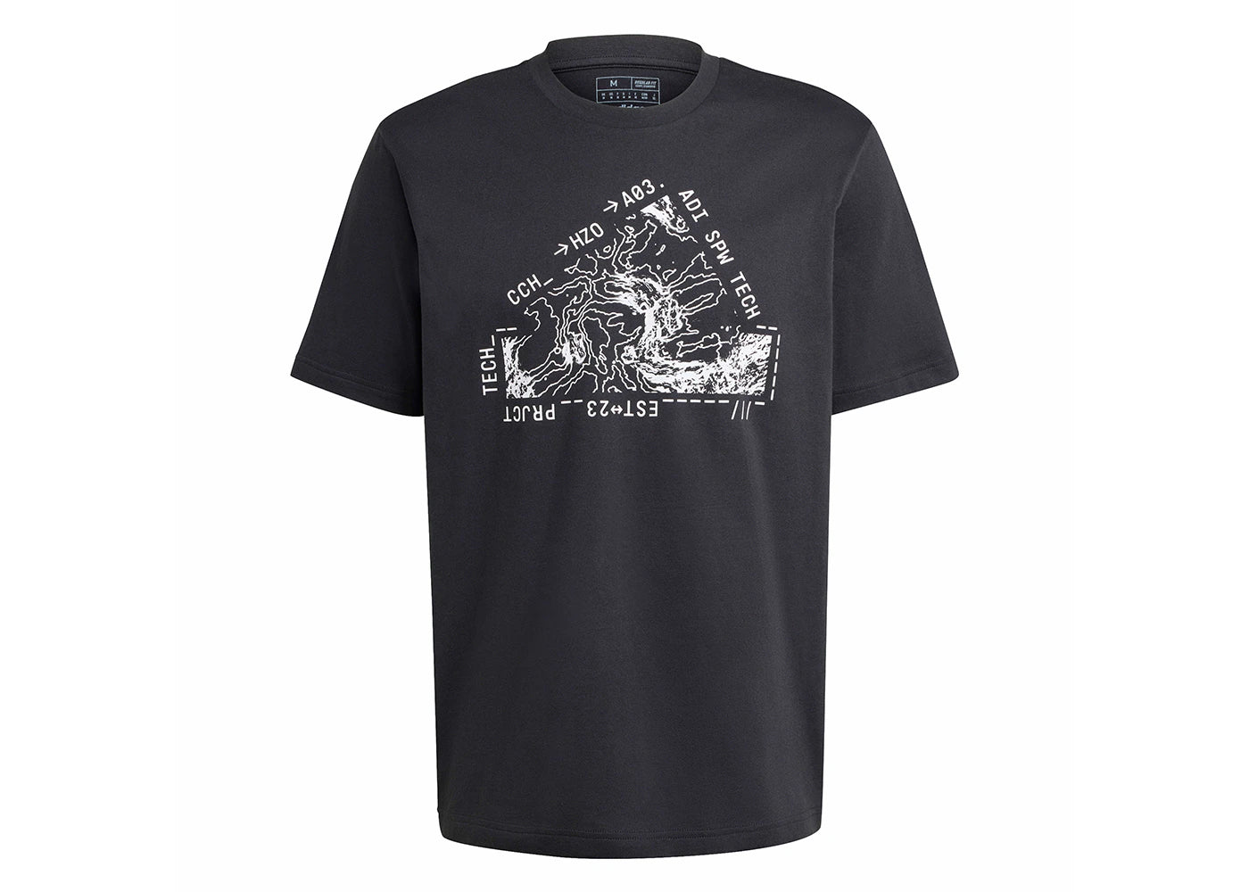 adidas City Escape Landscape Graphic Tee Black