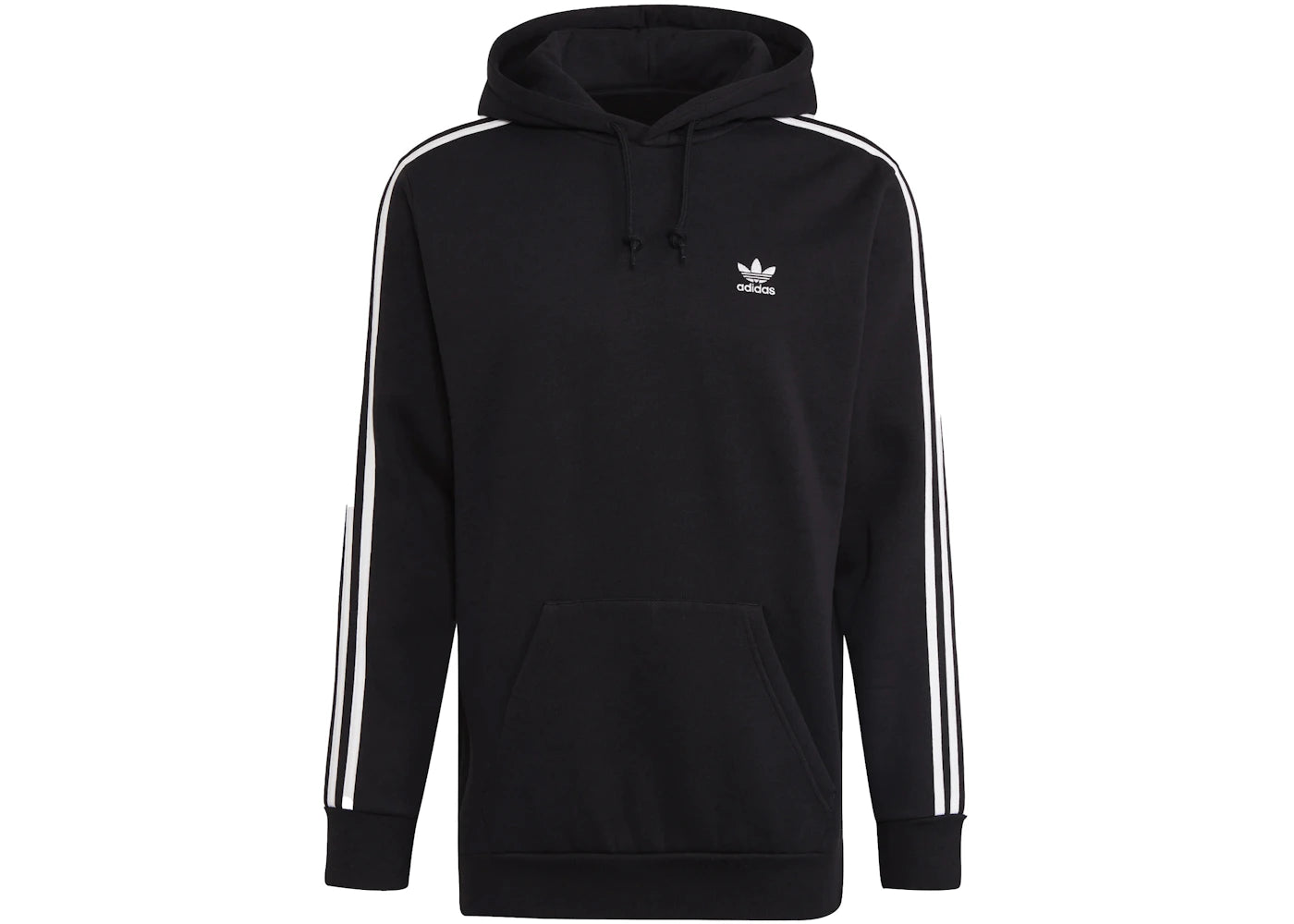 adidas Classic 3-Stripes Pullover Hoodie Black/White
