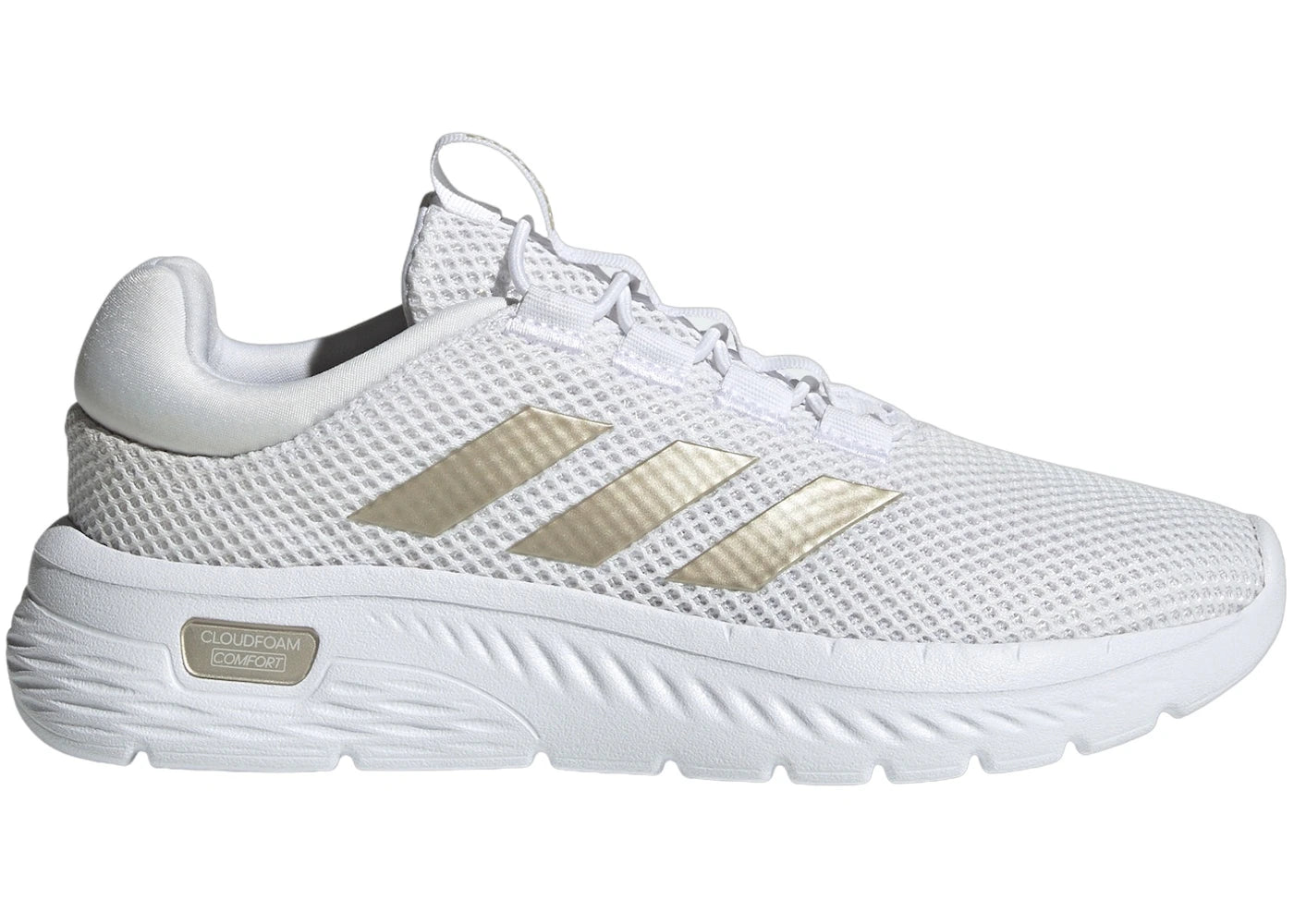 adidas Cloudfoam Comfy Cloud White Champagne Met. Core Black (Women's)