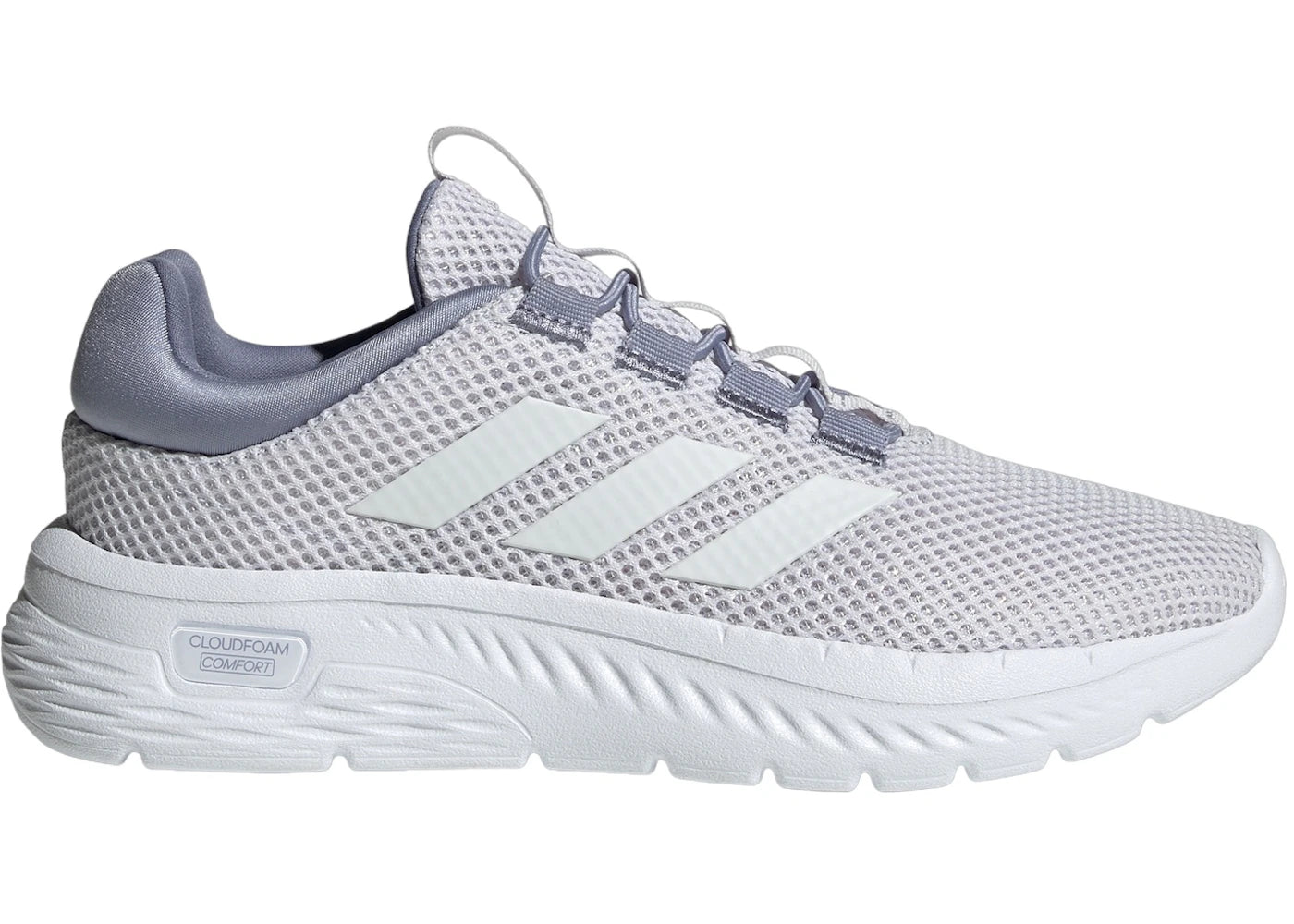 adidas Cloudfoam Comfy Dash Grey Cloud White Silver Violet (Women's)