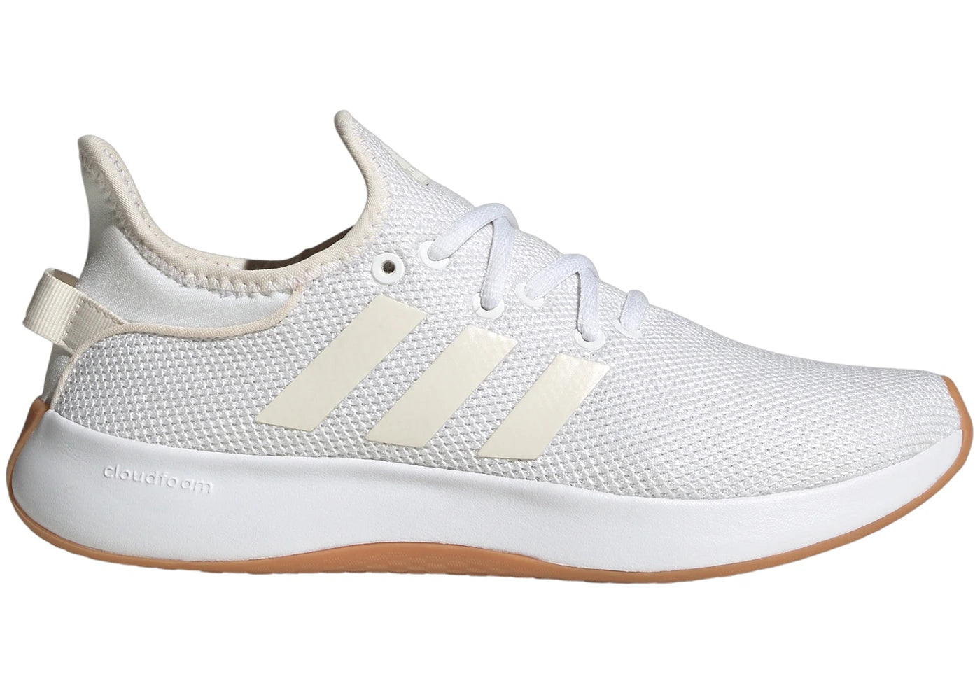 adidas Cloudfoam Pure Cloud White Chalk White Zero Metalic (Women's)