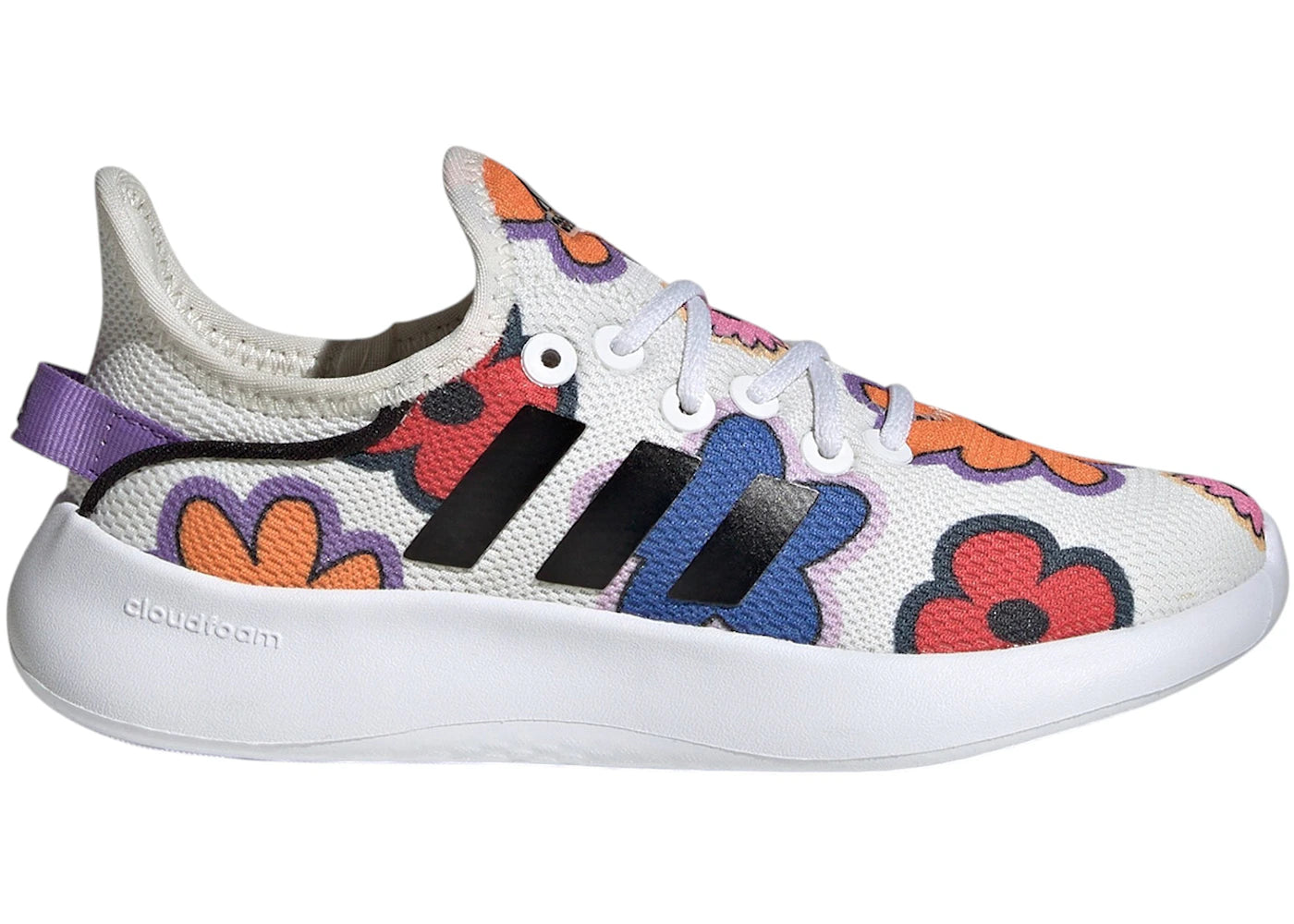 adidas Cloudfoam Pure Off White Core Black Gum (GS)