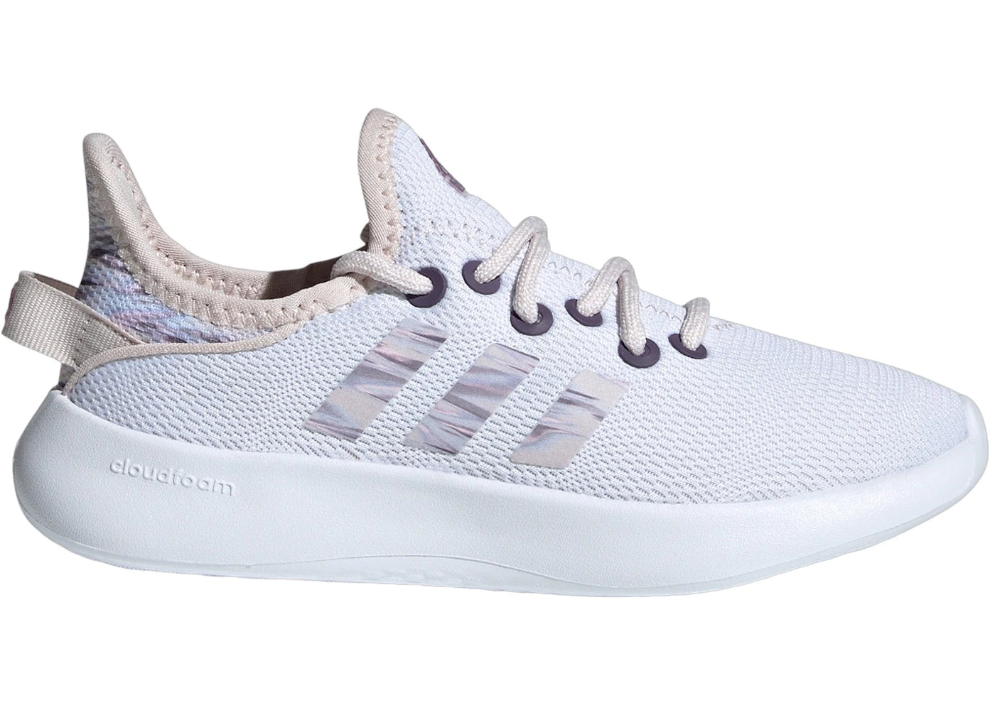 adidas Cloudfoam Pure Sportswear Cloud White Putty Mauve Clear Pink (GS)