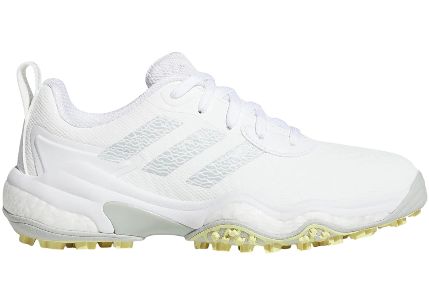 adidas Codechaos 25 Spikeless Golf Cloud White Wonder Silver Powder Yellow (Women's)